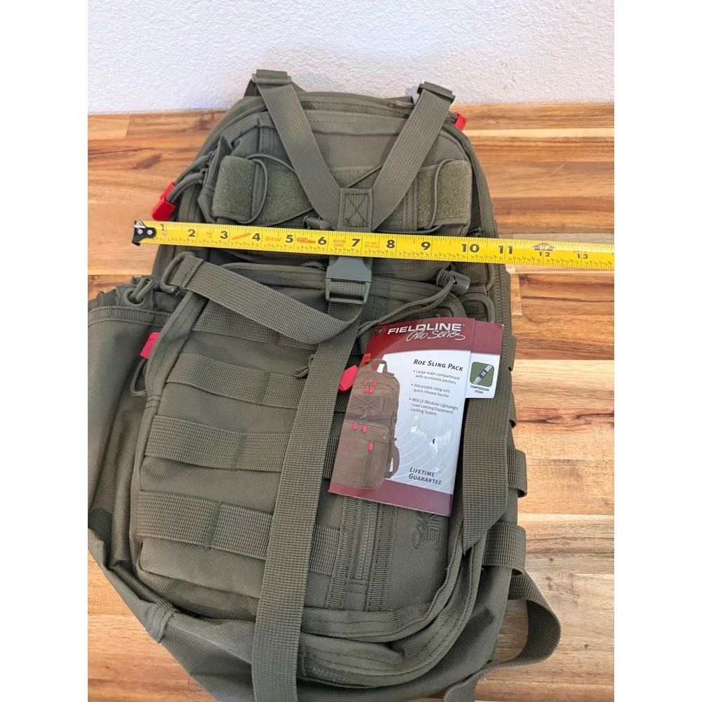 Fieldline Pro Series Roe Sling Pack Tactical Hunting Backpack MOLLE NWT Green